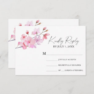 Sakura - Wedding RSVP Card
