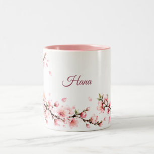 Sakura Whisper Personalized Two-Tone Coffee Mug