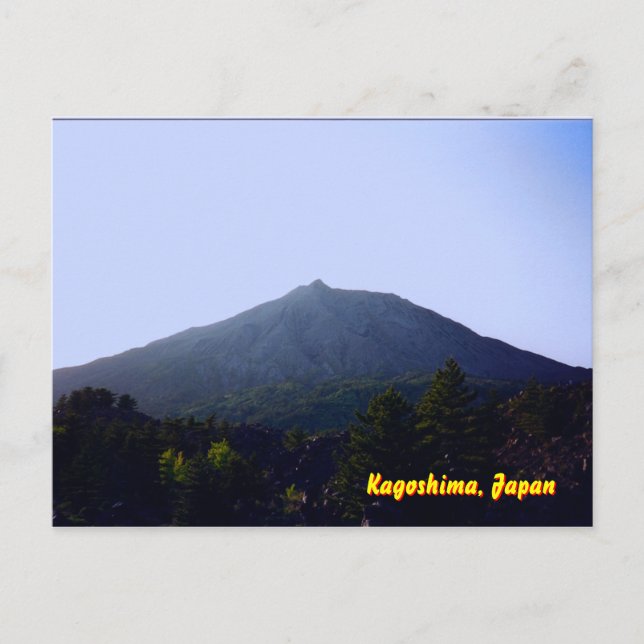 Sakurajima Volcano Postcard (Front)