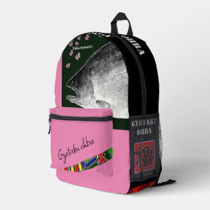 Sakuramasu! (Sakura Mas) Thank all life. PRINT BAC Printed Backpack