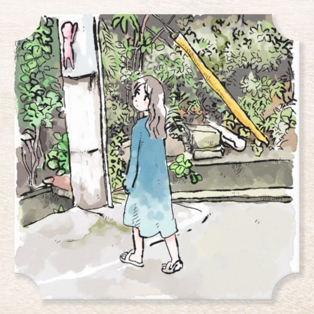 Sakusabou Paper Coaster (Front)