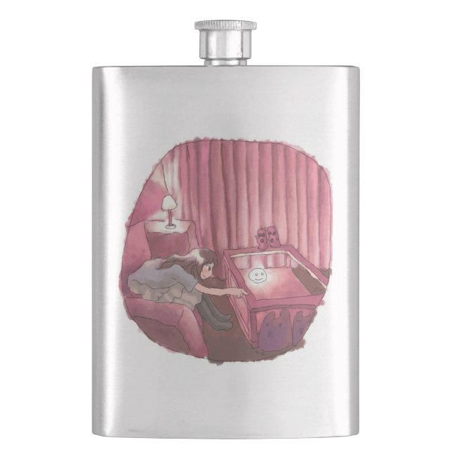 Sakusanami Hip Flask (Front)