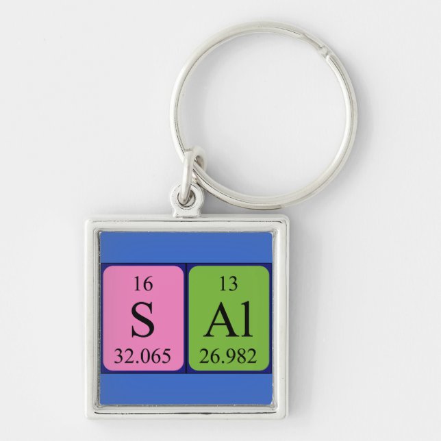 Sal periodic table name keyring (Front)