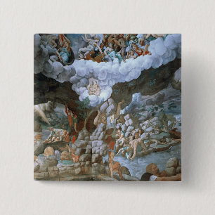 Sala dei Giganti (fresco) (see also 78482-88) 2 Inch Square Button