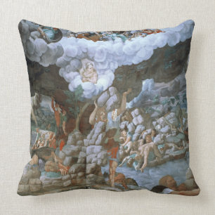 Sala dei Giganti (fresco) (see also 78482-88) Throw Pillow