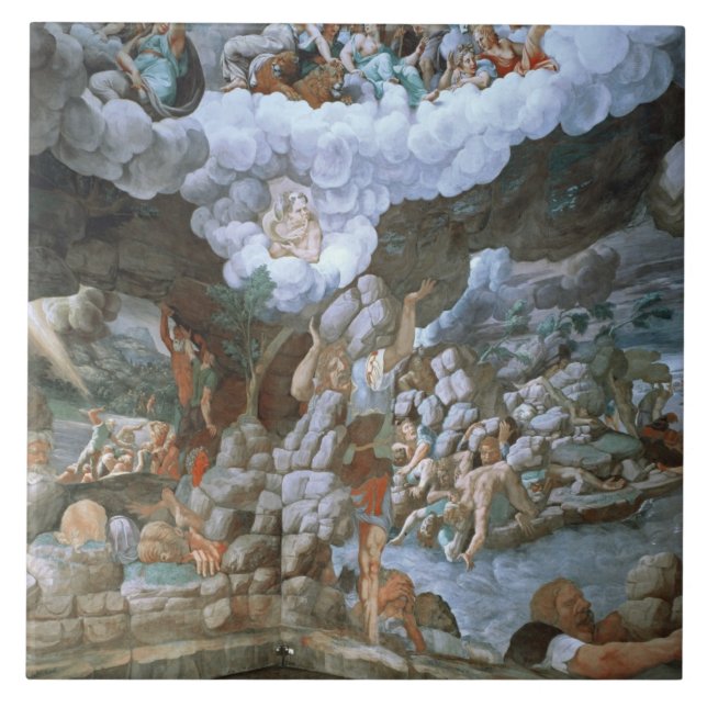 Sala dei Giganti (fresco) (see also 78482-88) Tile (Front)