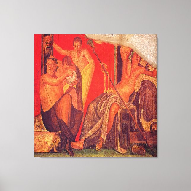 Sala di Grande Dipinto, Scene VI / Villa de Mister Canvas Print (Front)