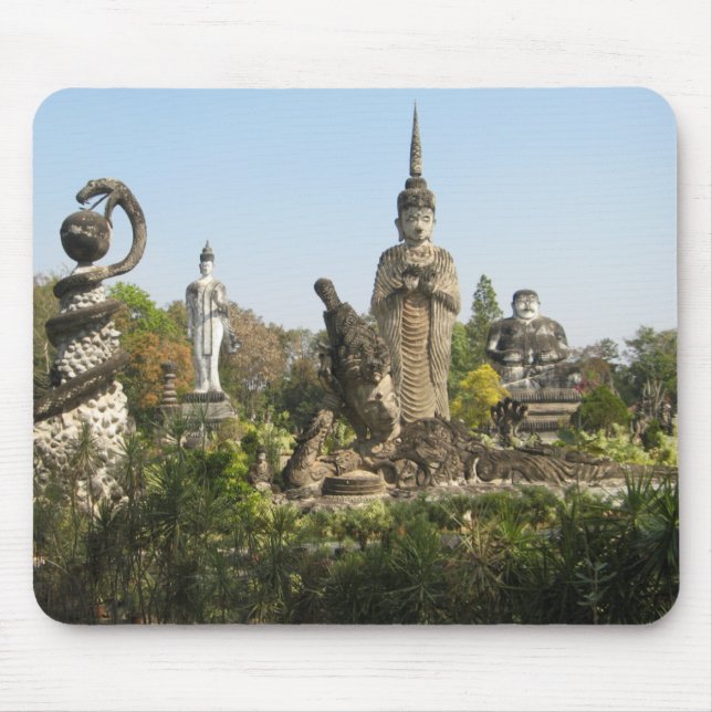 Sala Keo Kou, Nong Khai, Thailand Mouse Pad (Front)