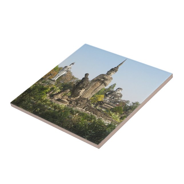 Sala Keo Kou, Nong Khai, Thailand Tile (Side)