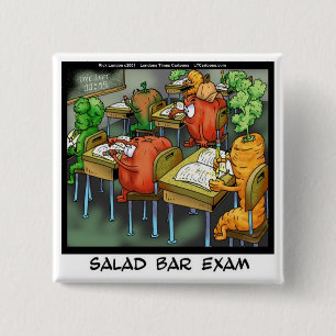 Salad Bar Exam Funny 2 Inch Square Button