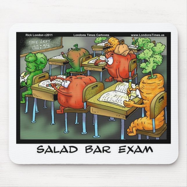 Salad Bar Exam Funny Gifts Tees Cards & Mugs Mouse Pad (Front)