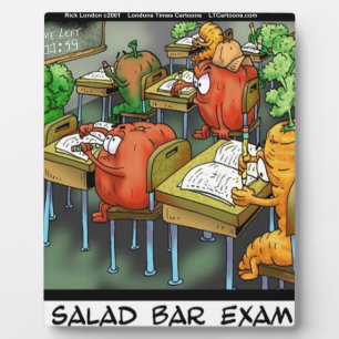 Salad Bar Exam Funny Plaque