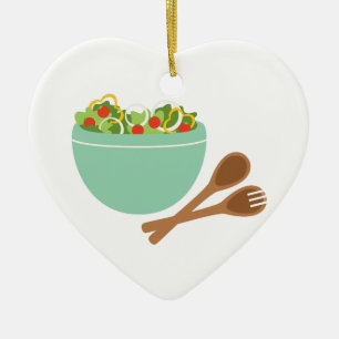 Salad Bowl Ceramic Ornament