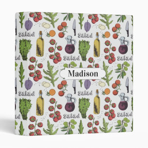 Salad Pattern custom name binders