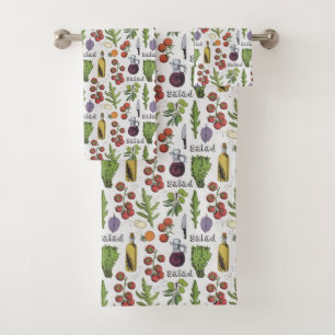 Salad Pattern towel set