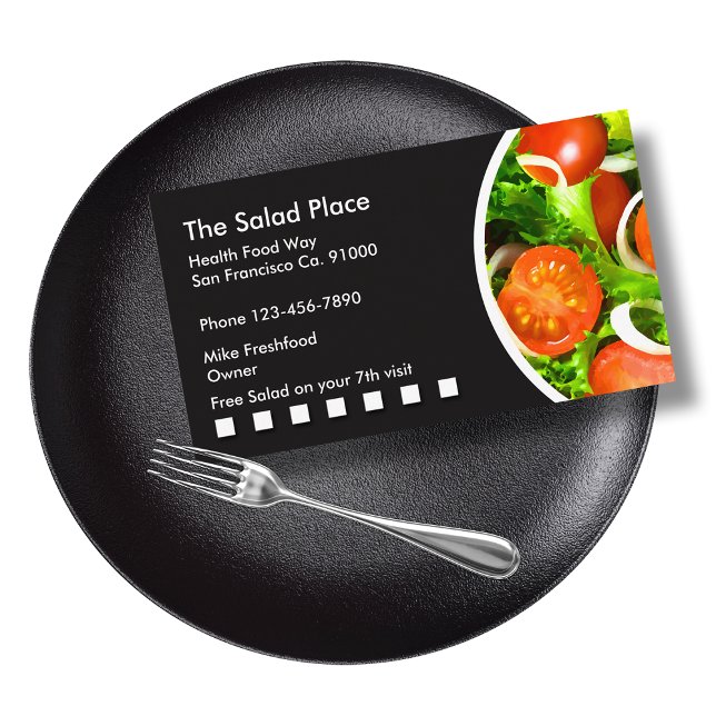 Salad Restaurant Cartes de visite (Créateur téléchargé)