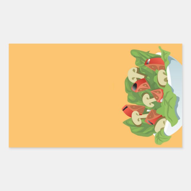 Salad stickers for food products (Front)