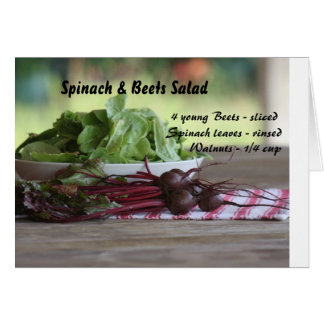 Salade d'épinards et de betteraves