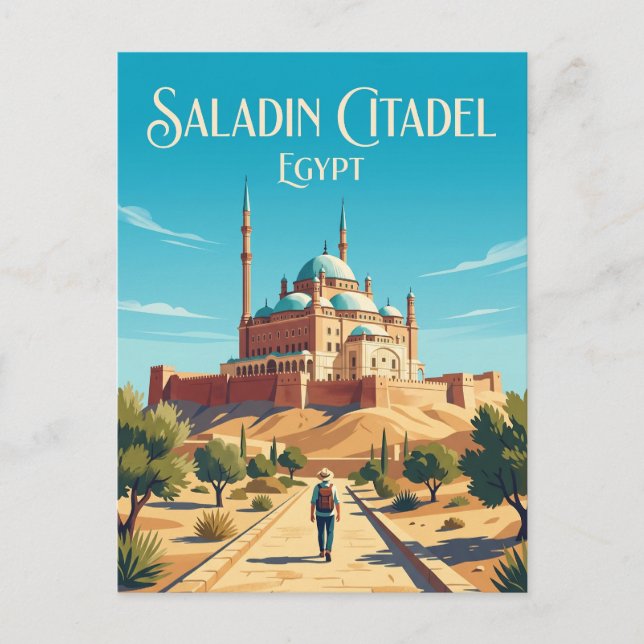 Saladin Citadel Egypt Postcard (Front)