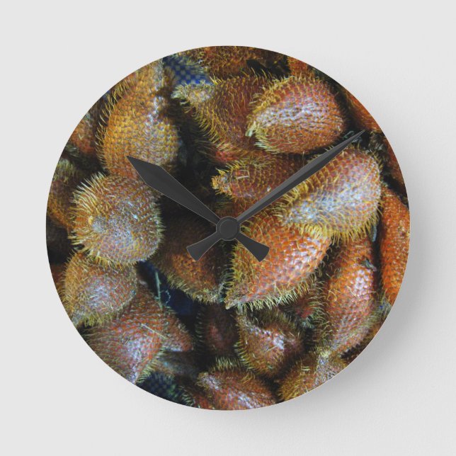 Salak [Snake Fruit] Round Clock (Front)