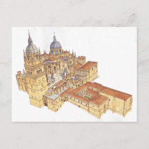 Salamanca Cathedral. Spain Postcard