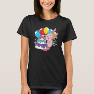 Salamander Amphibian Animal Kids Birthday Party Ax T-Shirt