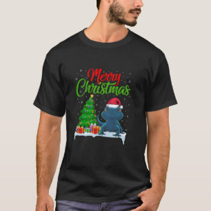Salamander Christmas Tree Lights Funny Xmas Salama T-Shirt