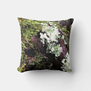 Salamander Hiding Under Log, Washington Throw Pillow