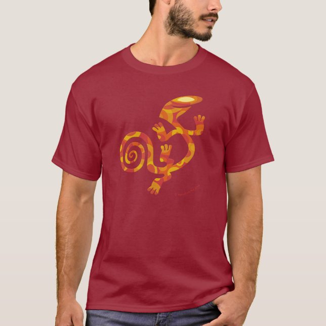 Salamander (Orange Fantasy) T-Shirt (Front)