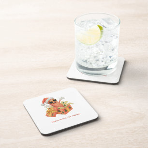 salami-brate the holidays! coaster
