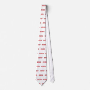 Salami isolated on white tie