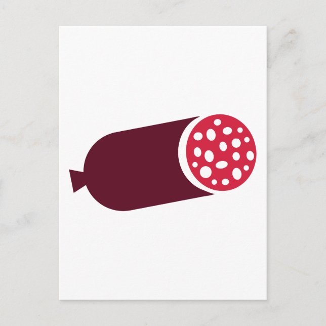Salami Pepperoni sausage Postcard (Front)