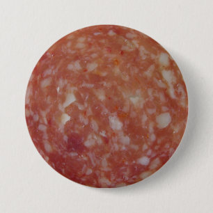 Salami Slice 3 Inch Round Button
