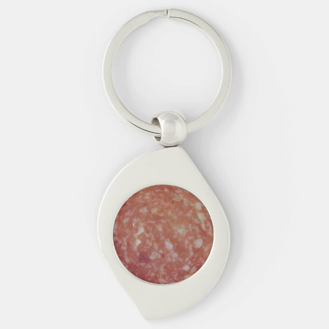 Salami Slice Keychain (Front)