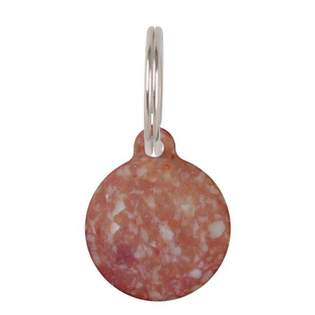 Salami Slice Pet Tag (Front)