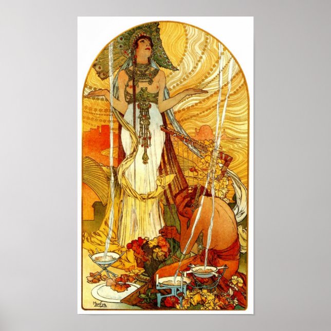 Salammbô by Alphonse Mucha Poster (Front)