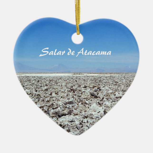 Salar de Atacama - Atacama desert, Chile Ceramic Ornament (Front)