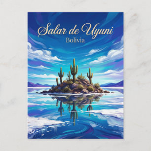 Salar de Uyuni Bolivia Postcard