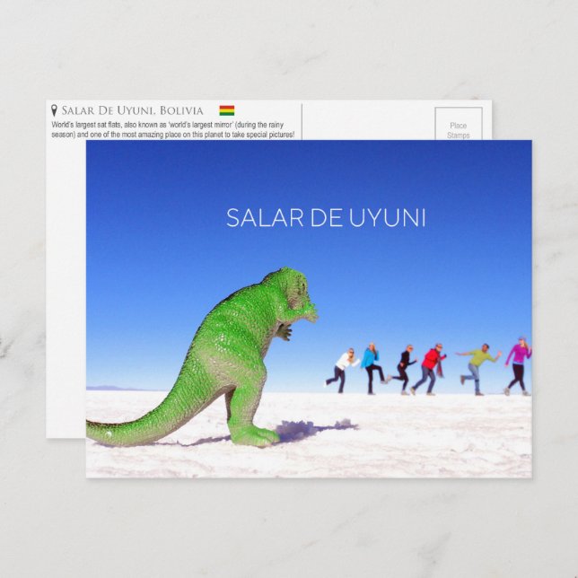 Salar de Uyuni, Bolivia Postcard (Front/Back)