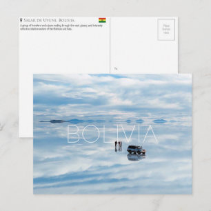 Salar de Uyuni, Bolivie Carte Postale de Voyage
