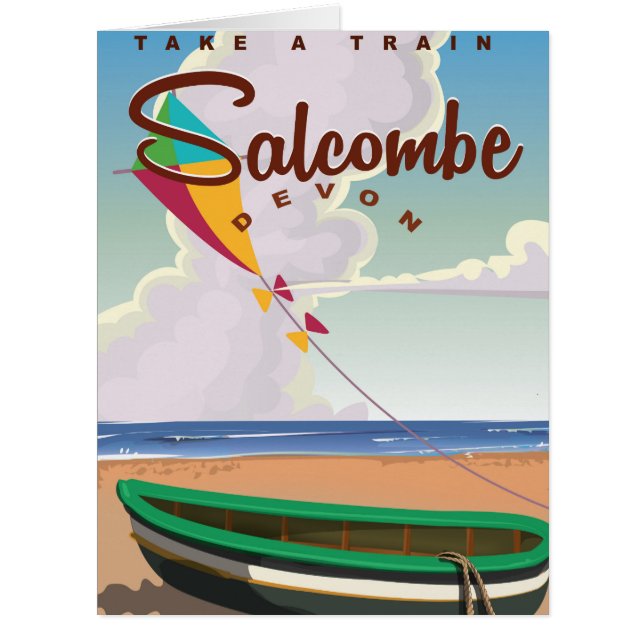 Salcombe, Devon Vintage Travel Poster (Front)