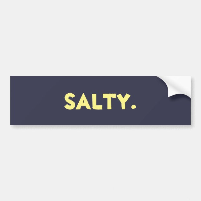 "Salé." Autocollant (Devant)