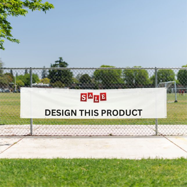 SALE! Banner - 2.5' x 12' - Outdoor w/Metal Gromme (Insitu)