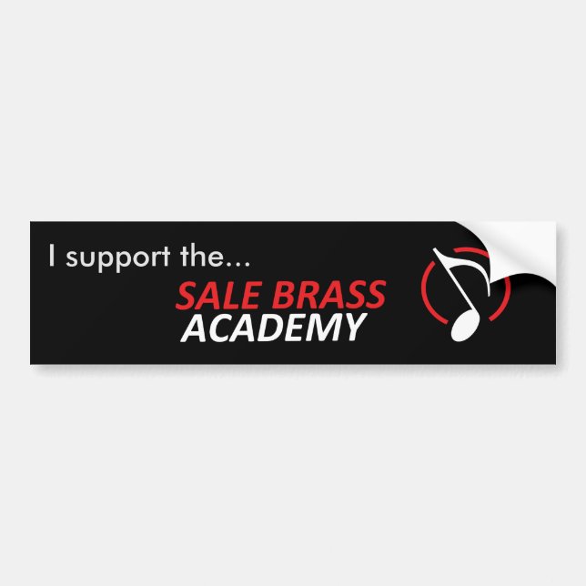 Sale Brass Academy Supporter Bumper Sticker (Front)