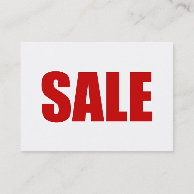 SALE BUSINESS CARD (Back)