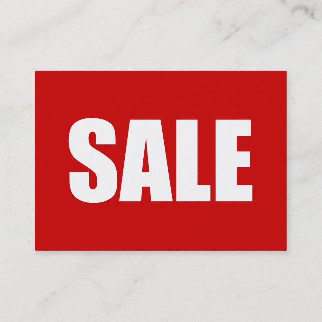 SALE BUSINESS CARD (Back)