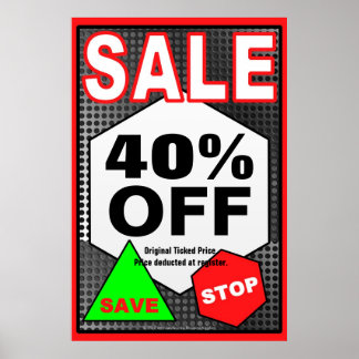 SALE Business Sign/poster template Poster