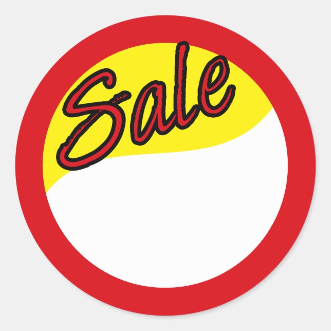 Sale Classic Round Sticker (Front)