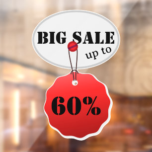 Sale Discount Window Cling