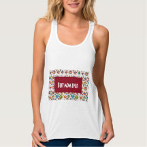 SALE Flowy Racerback Tank Top ADD slogan photo